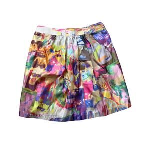 Anthropologie Rohit Gandhi + Rahul Khann- silky skirt- mini, XS , abstract color